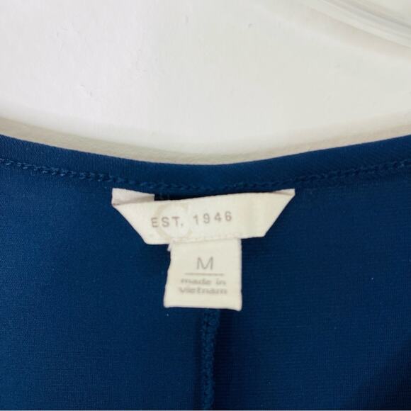 Cato navy blue stretchy silver top medium - Picture 4 of 6